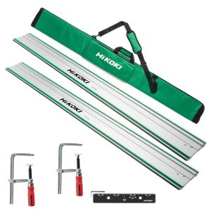 HiKOKI GR1600 2x 1600mm Guide Rail Kit – Precise Cutting, Splinter Protection, Non-Slip Coating