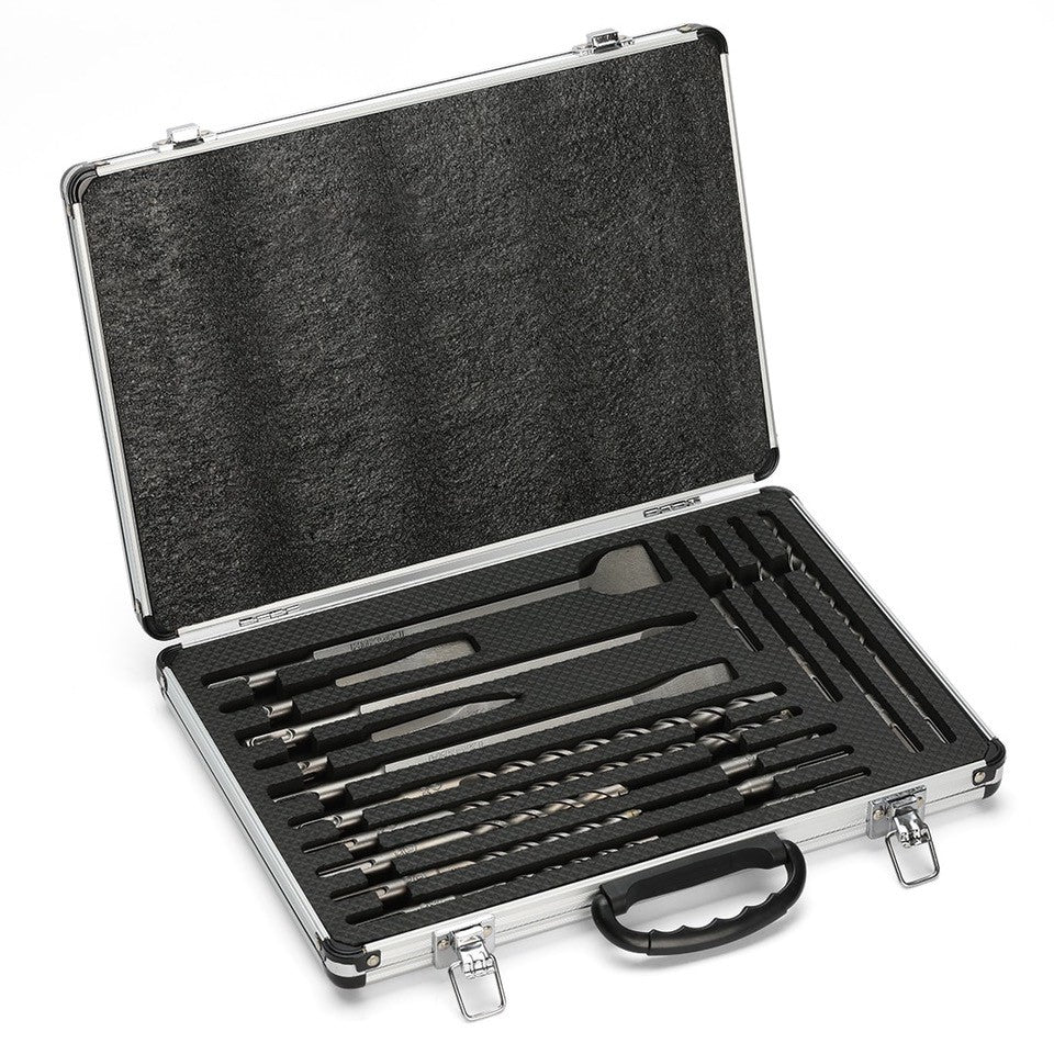 HIKOKI 402555 Set of 12 Drill Bits and 5 SDS-Plus Chisels