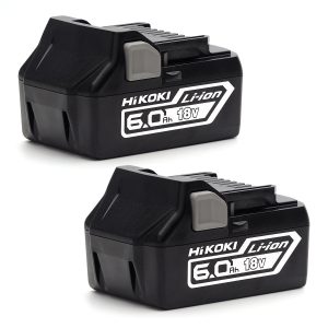 HiKOKI BSL18602 18V 6.0Ah Li-Ion Battery Set of 2 Batteries