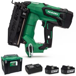 HiKOKI NT1865DBSL/60 18V Brushless 16GA Second Fix Nailer - 2 x 6.0Ah Batteries - Charger - Case