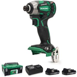 HiKOKI WH18DBDL2/JM 18V Cordless Impact Driver Brushless - 2 X 3.0Ah Batteries - Charger - Case