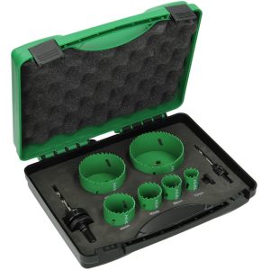 HiKOKI 752175 9 Piece Bi-Metal Electrician's Holesaw Set No.2 - 22-82mm Diameter