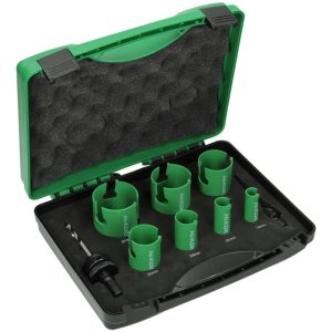 HiKOKi 754251 9 Piece Carbide Tipped TCT Plumbers Holesaw Set - 19-57mm Diameter