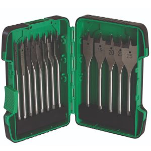 HiKOKi 781795 13 Piece Flat Wood Drill Bit Set - 6-25mm