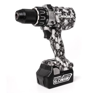 HiKOKI DV18DBXLSKULL Limited Edition Skull 18V Brushless Cordless Combi Drill Kit - 2 x 6.0Ah