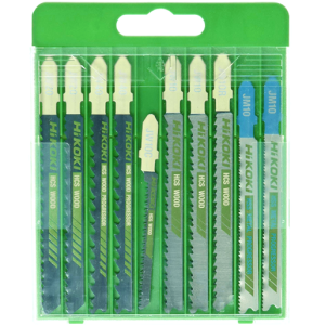 HiKOKI 750049 10 Piece Jigsaw Blade Set Metal/Wood Accessory - 750049