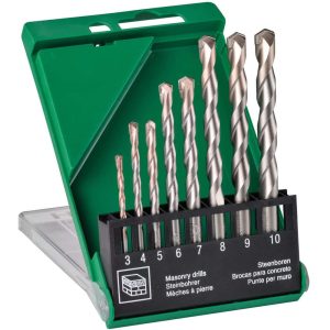HIKOKI 780899 8 Piece Masonry Drill Bit 3/4/5/6/7/8/9/10