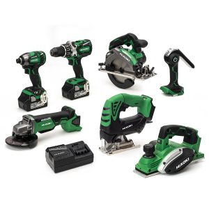 HiKOKI / Hitachi KTL618BL 18V 2x6.0Ah Li-ion Cordless 7 Piece Kit Woodworking - KTL618BL-WOOD