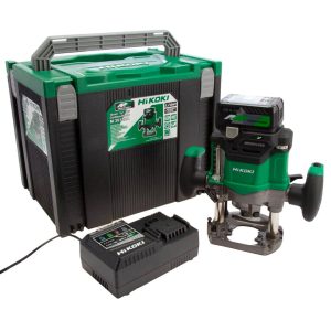 HiKOKI M3612DA/JPZ MultiVolt 18/36V 1/2" Cordless Router - with 1 x 2.5Ah Batteries