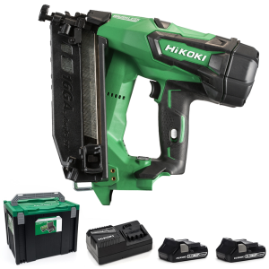 HiKOKI NT1865DMB/JXZ 18v Brushless 16Ga Angled Second Fix Nailer - 3Ah kit