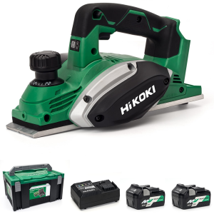 HiKOKI P18DSL/JRZ 18V Cordless Li-ion Planer 82mm - 2 x 5.0Ah MultiVolt Batteries