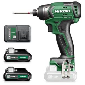 HiKOKI WH12DD - 12V Impact Driver Kit - 2 X 4.0Ah Batteries