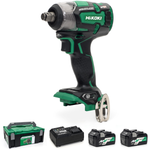 HiKOKI WR18DBDL2/JRZ 18V Cordless 1/2" Impact Wrench kit - 2 X 5.0Ah Multivolt Batteries