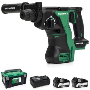 HiKOKI DH18DBL/JP 18V Brushless SDS Plus Rotary Hammer Drill - 2 x 5.0Ah Batteries - DH18DBL/JP