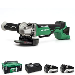 Hitachi G18DBAL/JJ Angle Grinder 18V Cordless Brushless 115mm - 2 X 5.0Ah - G18DBAL/JJ