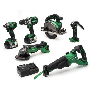 HiKOKI / Hitachi KTL618BL Recip 18V 2x6.0Ah Li-ion Cordless 6 Piece Kit - KTL618BL Recip
