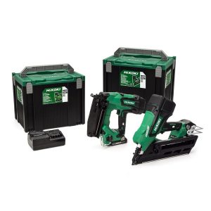 HiKOKI Nailer Twin Pack NR1890DBCL & NT1865DBSL - NR18-NT18-3AH